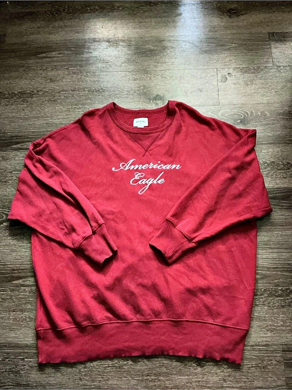 American Eagle Logo Sweatshirt Red Size XL
